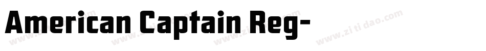 American Captain Reg字体转换